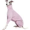 ESCCBOO Accogliente tutina intima in cotone soffice per levrieri italiani, whippet, super morbida e calda pigiama e tuta (S, viola)
