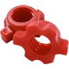 equlup Dado per manubri, 2 Pezzi Dadi per manubri Vite a Colletto Rosso Antiscivolo Stabile Accessorio per manubri Dado Esagonale per Sollevamento Pesi Fitness