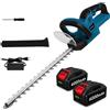 WYLBi TAGLIASIEPI A BATTERIA PROFESSIONALE 1500W 4AH LAMA 22 55CM 20mm Con 2 BATTERIE
