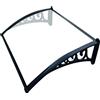 Verdelook Pensilina per Porte Compatta Trasparente 150x100 Naxos