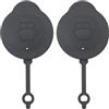 EMSea 2PCS Tappo Lavavetri 289131HA3A Tappo Bottiglia Lavavetri per Auto Tappo Liquido Lavavetri in Plastica Grigia Compatibile con Micra K13 2011-2016