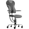 Poltrona direzionale SpinaliS Spider, metallo-cromato, a723-grigio