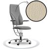 Sedia ufficio ergonomica SpinaliS Navigator, metallo-cromato, r119-beige