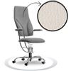 Sedia ufficio ergonomica SpinaliS Navigator, metallo-cromato, r901-bianco