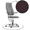 Sedia ufficio ergonomica SpinaliS Navigator, metallo-cromato, r824-marrone