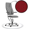 Sedia ufficio ergonomica SpinaliS Navigator, metallo-cromato, r303-rosso-red