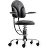Sedie ortopediche per bambini SpinaliS Basic, Metallo cromato, r904-nero