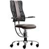 Sedia per pc SpinaliS Hacker, metallo-cromato, r824-marrone-brown