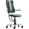 Sedia per pc SpinaliS Hacker, metallo-cromato, r604-verde-dark