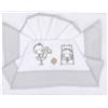 Andy & Helen Set Lenzuola Andy & Helen per Lettino Ricamato D24 3 pz Grigio