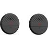 Lancoon Allarme Porta Finestra con Sensore di Vibrazione Nero 2 Confezioni 125dB Rilevatore di Antifurto Rottura Vetri Sottile Sensibilità Regolabile Indicatore LED Luce per Sicurezza Domestica