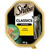 SHEBA Classics con pollame in vaschetta 85g alimento umido completo per gatti adulti