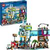 LEGO City Downtown, Modular Building Set, Casa Giocattolo con Stanze Combinabili, Negozio di Giocattoli, Barbiere, Studio Blogging, Hotel, Discoteca sul Tetto e 14 Minifigure 60380