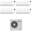 Samsung CONDIZIONATORE SAMSUNG QUADRI SPLIT CEBU S2 7000+7000+7000+18000 BTU WIFI INVERTER AJ080TXJ4KG/EU A++