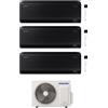 Samsung CONDIZIONATORE SAMSUNG TRIAL SPLIT WINDFREE BLACK 7000+9000+12000 BTU WIFI INVERTER AJ052TXJ3KG/EU A+++