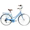 Versiliana Biciclette Vintage City Bike 28'' Donna Pastel Light Blue Resistente Pratica Comoda Perfetta per muoversi in citta'