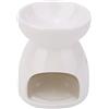 FRZY 01 Portacandele in Ceramica, bruciatore di Cera 3,5 Pollici per Soggiorno per Camera da Letto per Ufficio(Stella)