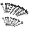 Mengshen Forstner Punte da Trapano 15-35mm 16PCS, Acciaio per alte velocità in Carbonio Foro per Sega Punzonatura Lastre in Legno Foro per Foratura Piana Cerniera Forata Carburo Set di Foratura
