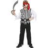 W WIDMANN MILANO Party Fashion - Costume da pirata per bambini, 4 pezzi | Con top, pantaloni, cintura e fascia per capelli, look da marinaio e capitano per il Carnevale e le feste a tema