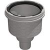 LUX ELEMENTS Vaso di scarico verticale TUB-LINE BA-S I adatto per pavimenti doccia con drenaggio lineare, adatto per fori nucleari 145-160 mm