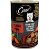 CESAR Natural Goodness Alimento umido senza cereali con carne di manzo e carote, fagiolini ed erbe aromatiche 400g