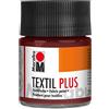 Marabu 17150005046 - Textil Plus Marrone Medio, 50 ml, Colore per Tessuti Scuri, Adatto per Pittura su Tessuto e Stampa su Tessuto, Lavabile Fino a 40 °C Dopo Il Fissaggio