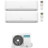 Hisense CONDIZIONATORE HISENSE DUAL SPLIT HI-COMFORT 7000+12000 BTU WIFI INVERTER 2AMW42U4RGC A++