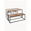 Jan Kurtz Set mobili da giardino in legno di robinia Alois 4 pz