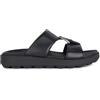 Geox U Spherica Ec6 D, Sandali scorrevoli, Nero, 41 EU