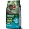 Monge Natural Superpremium BWild Grain Free per Gatti Sterilizzati con Tonno e Piselli da 1,5 Kg