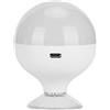 Sonew Lampadina a LED per trucco, colori chiari ricaricabili regolabili Tipo di aspirazione Lampada da specchio a specchio, per bagno Specchio da parete per camerino(bianca)