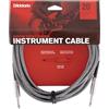 D'Addario Planet Waves D'Addario Custom Series - Cavo intrecciato per strumenti, grigio, 6 m