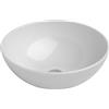 Inda Lavabo tondo da appoggio Eos in ceramica Ø40 cm bianco lucido