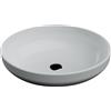 Inda Lavabo ovale da appoggio Brezza in ceramica 50x36,5 cm bianco lucido