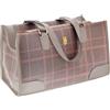 Ferribiella Spa Ferribiella Borsa Trasportino per Cani Mokka Pink-Grey 43 x 18 x 25 cm