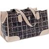 Ferribiella Spa Ferribiella Borsa Trasportino per Cani Mokka Pied-de-Poule 43 x 18 x 25 cm