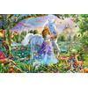 Schmidt Spiele Puzzle 56307 principessa con unicorno e castello, 150 pezzi, multicolore