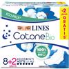 Lines - Cotone Bio Ultra Notte - Assorbenti Notte con Ali