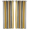Fusion tende con occhielli, 100% cotone, ocra, 167,6 cm larghezza x 228,6 cm goccia (168 x 229 cm)