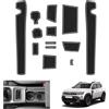GAFAT Nuovo Dacia Duster 3 2024 2025 2026 Tappetini Antiscivolo, Tappetino in Gomma per Console Centrale, Porta Bicchieri, Cuciture Porte, Dacia Duster 3 Accessori (Bianco)