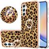 BLOTECH Cover per Samsung Galaxy A25 5G Custodia Clear PC Back +TPU Bumper Ultra Sottile Custodia Morbida Copertura Cover Case per Samsung Galaxy A25 5G,Crystal Caso, Ultra sottile,Leggera - Leopard