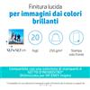 HP Advanced Photo Paper, Glossy, 65 lb, 5 x 5 in. (127 x 127 mm), 20 sheets