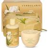L'Erbolario L'erbolario Iris Bianco Beauty Case Gemma + 1 Bagno Crema 300ml + 1 Crema Profumata Corpo 300ml