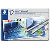 Staedtler karat aquarell matite colorate acquerellabili - scatola in metallo da 12