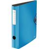 Leitz Active Solid Raccoglitore con Meccanismo a Leva 180°, Formato A4, Dorso 65 mm, Chiusura a Elastico, Polyfoam Leggero, Azzurro, 10481030