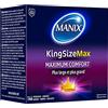 Manix King Size Max: scatola di 144 preservativi per uomo di grandi dimensioni Xl - più larghi, più lunghi ed extra sottili per il massimo comfort/diametro 56 mm
