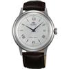 Orient Classic Bambino V2 - Orologio Uomo Automatico a Carica Manuale Elegante Cinturino In Pelle Marrone Cassa In Acciaio Quadrante Grigio - TAC00009W0 AC00009W