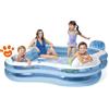 Intex Piscina Gonfiabile Family con 4 Sedute (229x229x66cm) Art.56475 - Confezione Da 1 Pezzo