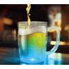 FIESTAS GUIRCA | Brocca da birra con luce (500 ml) (19,5 cm) - Decorazione riutilizzabile per tavolo per feste di addio al celibato e celebrazioni - Ideale per feste di addio al celibato - Trasparente