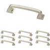 Franklin Brass Heirloom Silver 7,6 cm Lombard Kitchen or Furniture cabinet Hardware Drawer Handle Pull, P29521K-SN-B